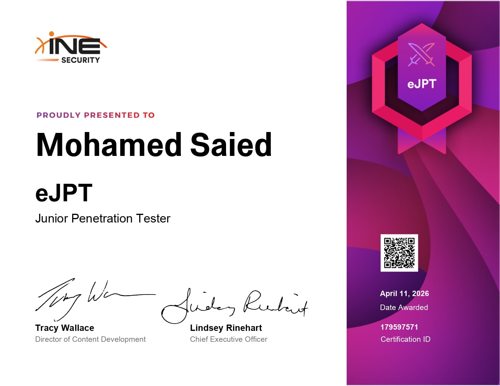 eJPTv2 certificate